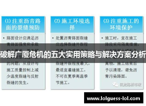 破解广厦危机的五大实用策略与解决方案分析
